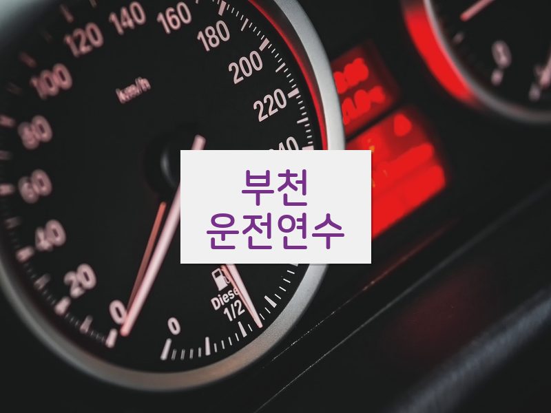 부천운전연수 후기