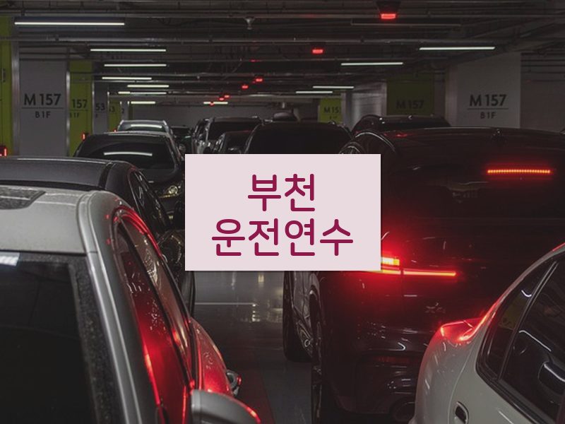 부천운전연수 후기