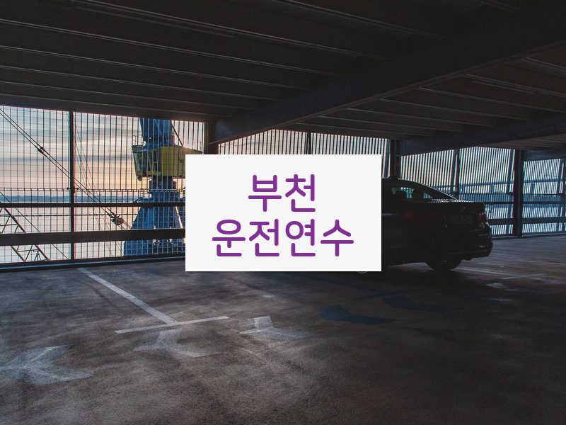 부천운전연수 후기