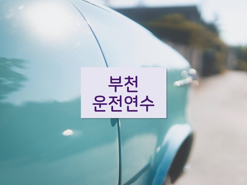 부천운전연수 후기