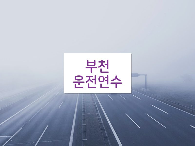 부천운전연수 후기