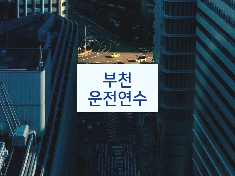부천운전연수 후기
