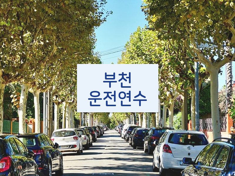 부천운전연수 후기
