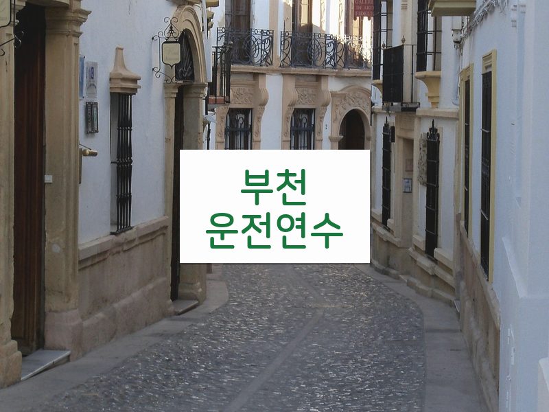 부천운전연수 후기