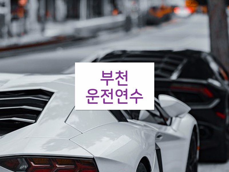 부천운전연수 후기