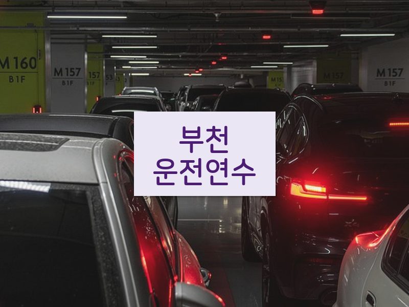 부천운전연수 후기