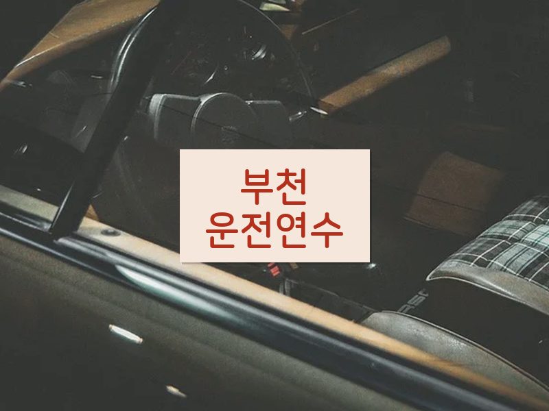 부천운전연수 후기