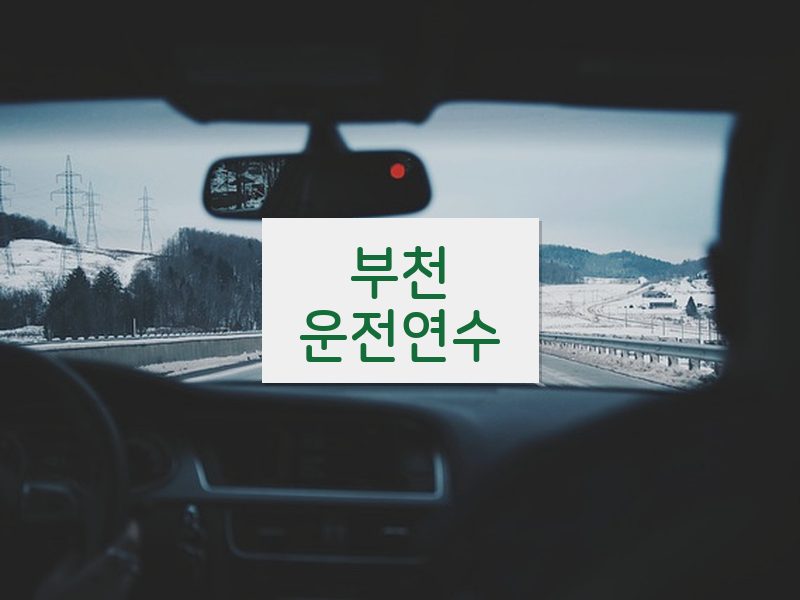 부천운전연수 후기