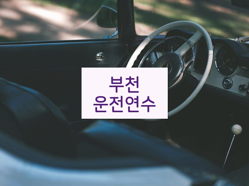 부천운전연수 후기