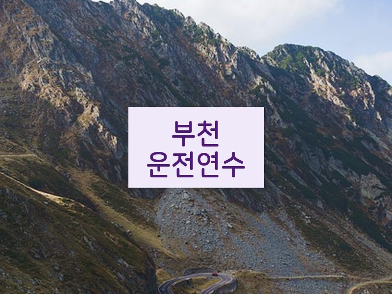 부천운전연수 후기