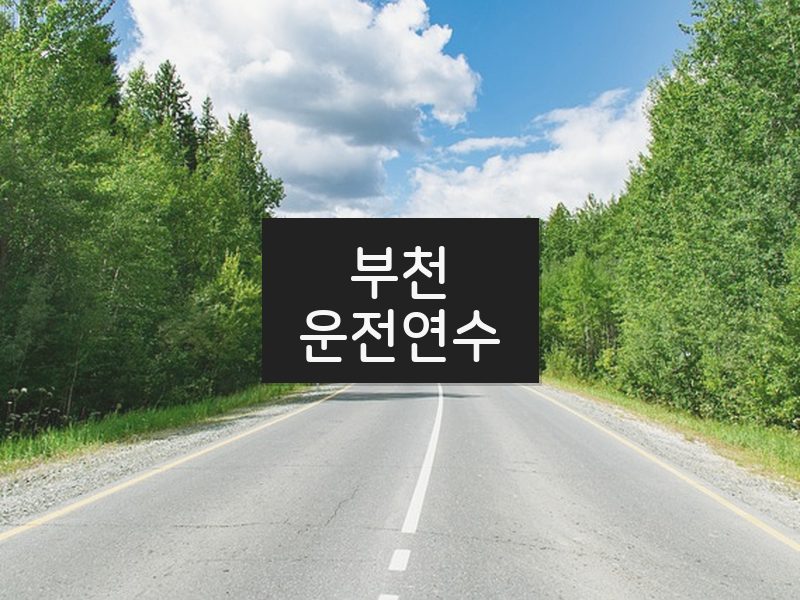 부천운전연수 후기