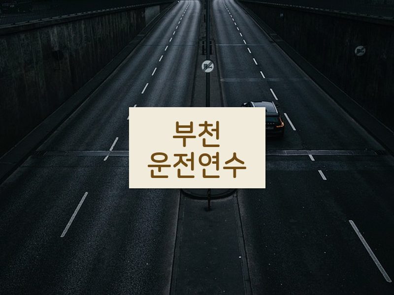 부천운전연수 후기