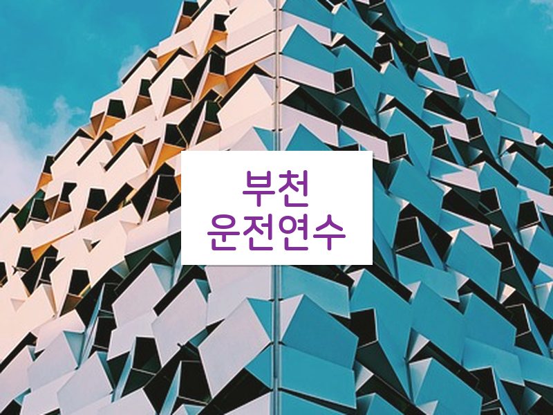 부천운전연수 후기