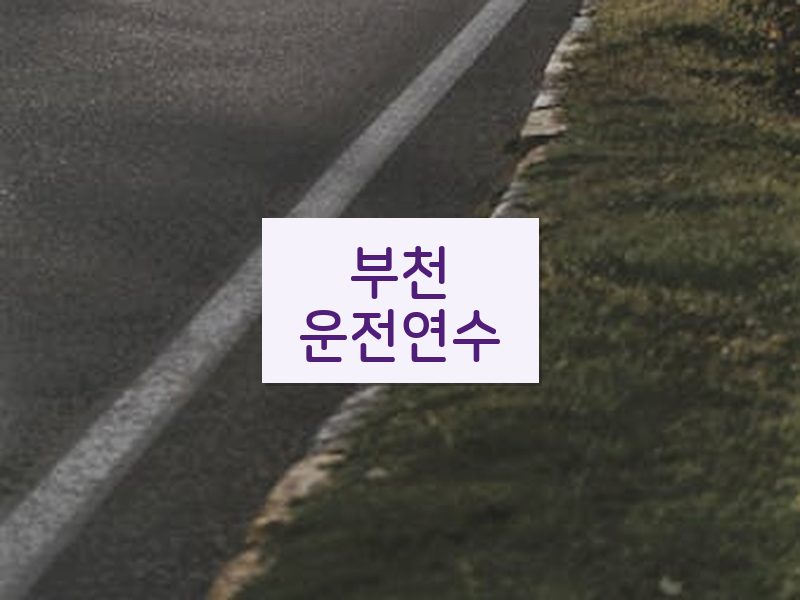 부천운전연수 후기