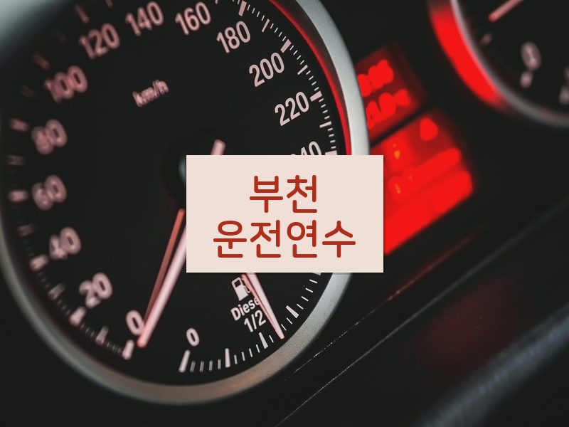 부천운전연수 후기