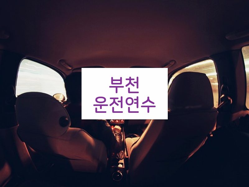부천운전연수 후기