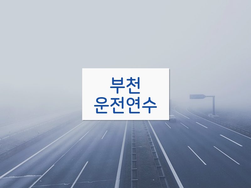 부천운전연수 후기