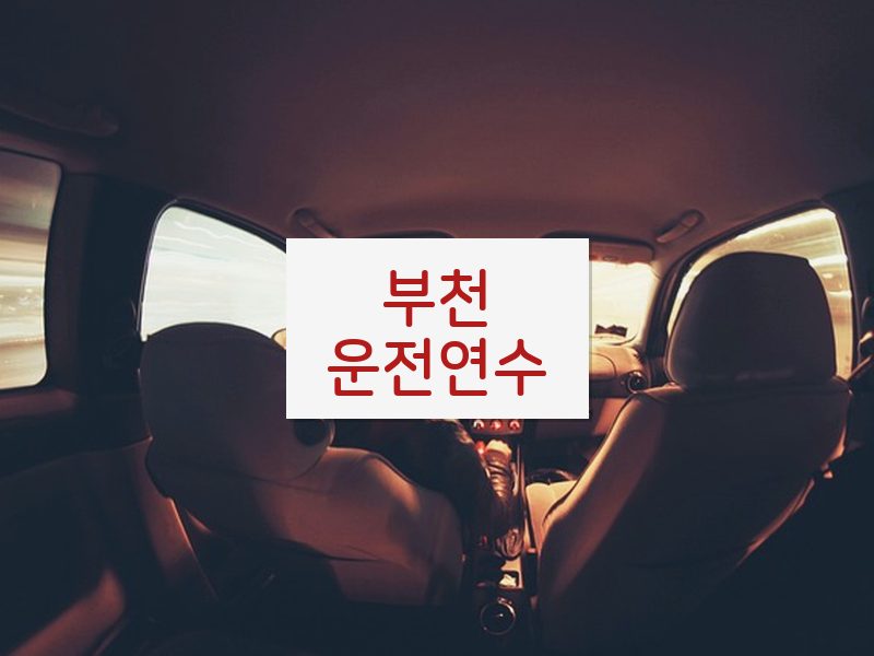 부천운전연수 후기