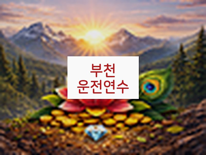 부천운전연수 후기