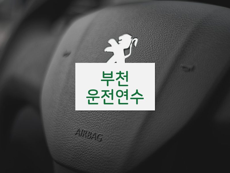 부천운전연수 후기