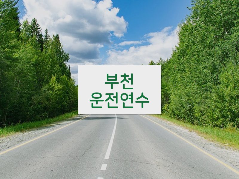 부천운전연수 후기
