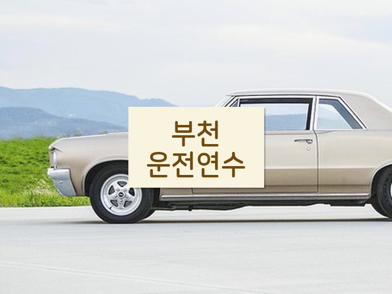 부천운전연수 후기