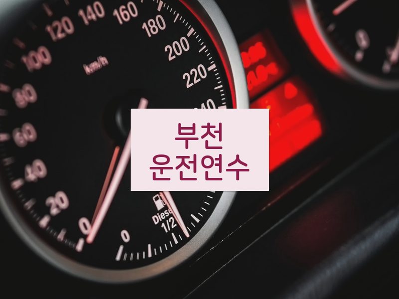 부천운전연수 후기