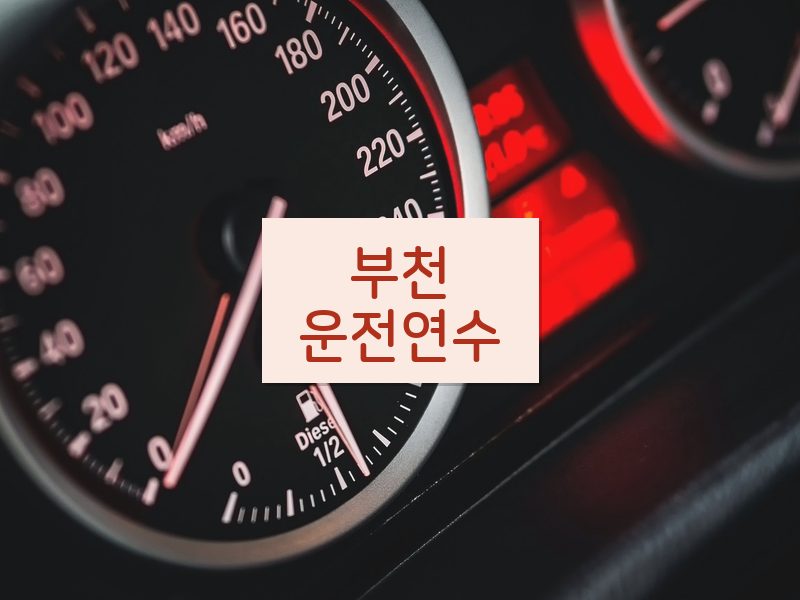 부천운전연수 후기