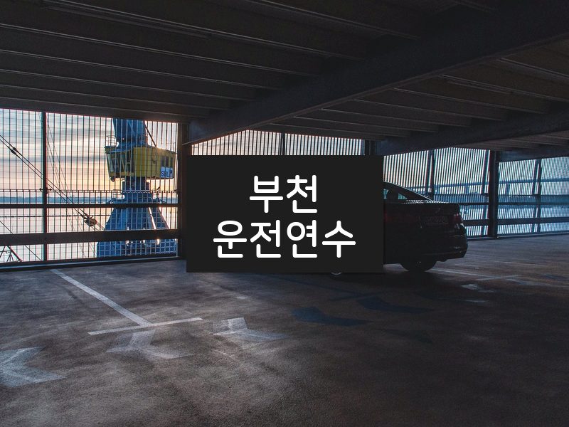 부천운전연수 후기