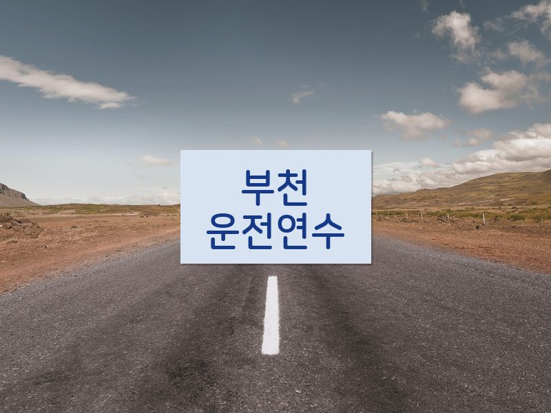 부천운전연수 후기