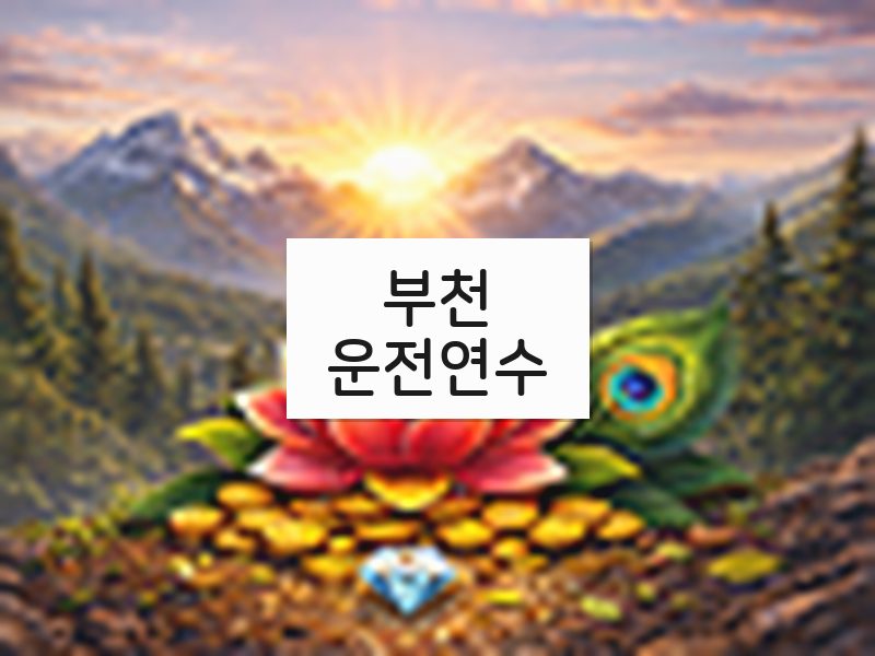 부천운전연수 후기