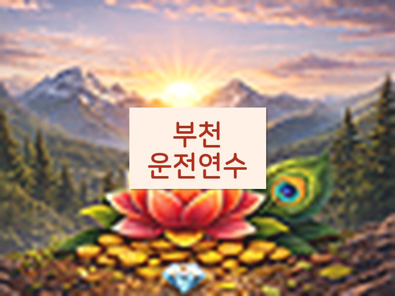 부천운전연수 후기