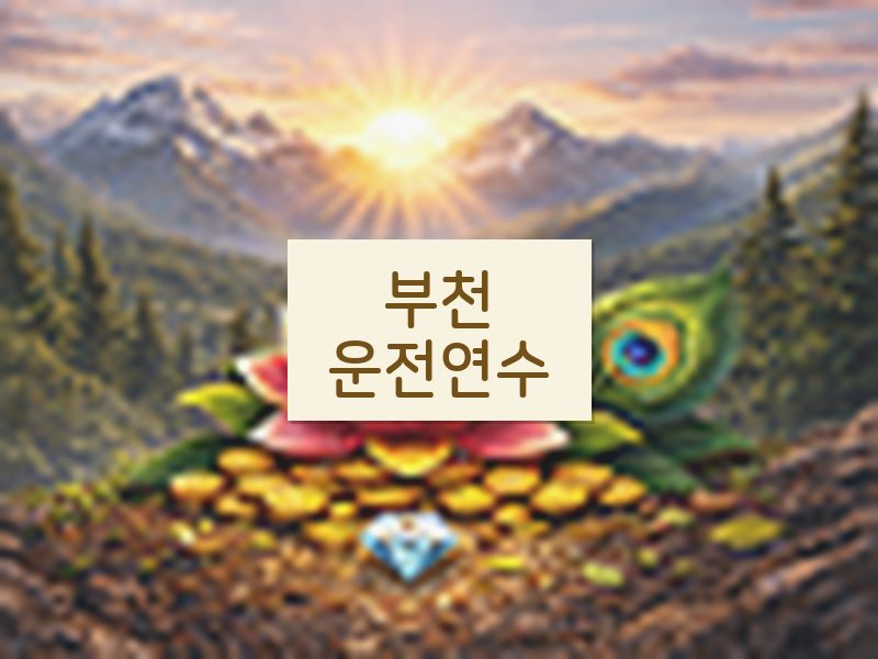 부천운전연수 후기