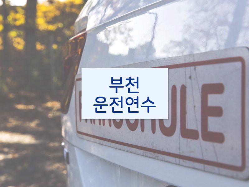 부천운전연수 후기