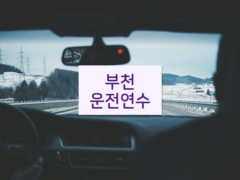 부천운전연수 후기