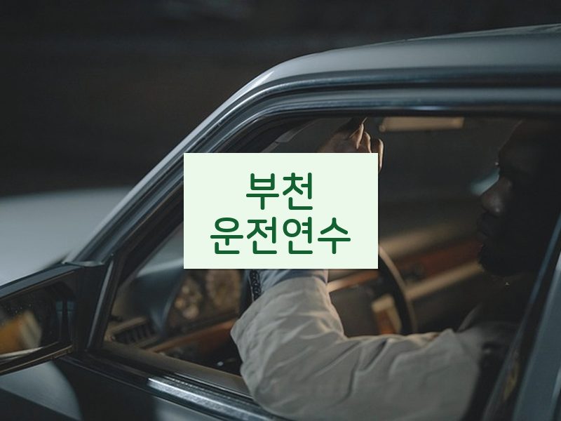 부천운전연수 후기
