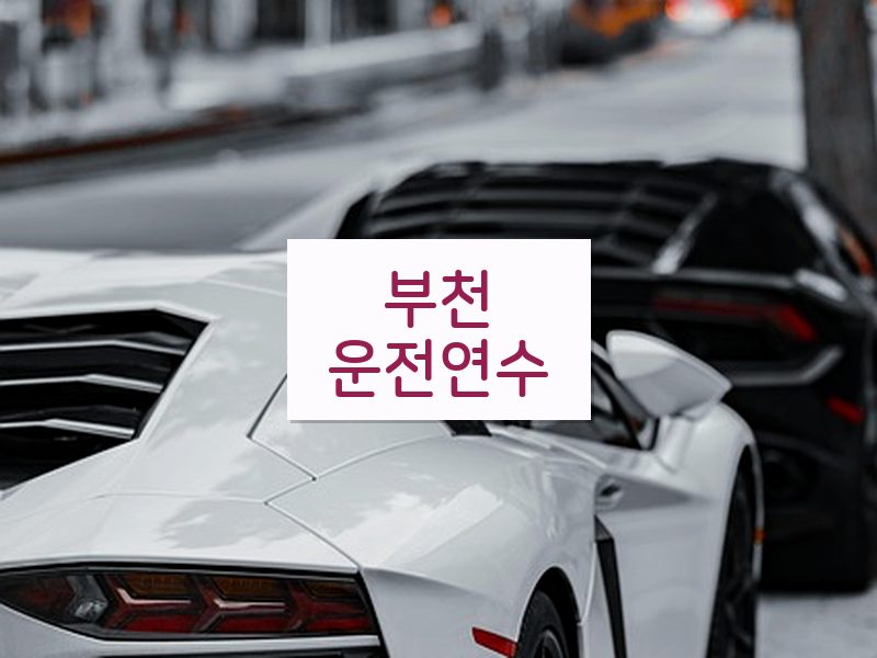 부천운전연수 후기