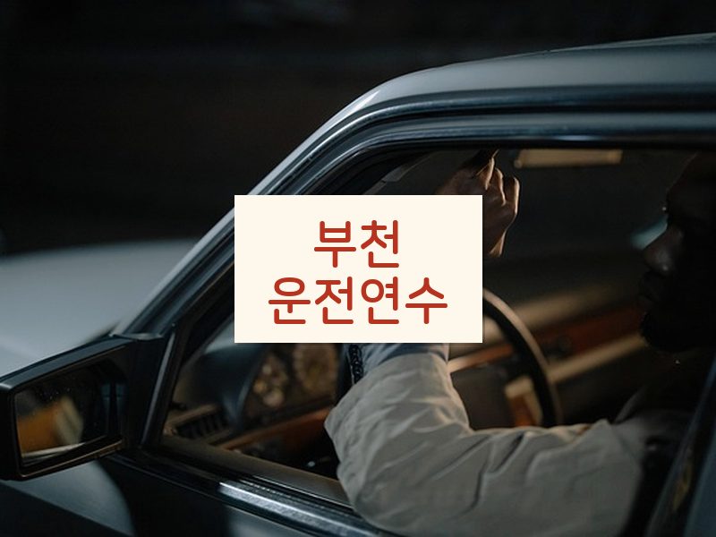 부천운전연수 후기