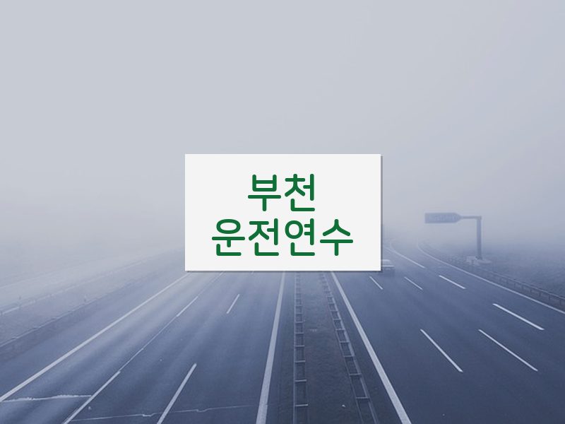 부천운전연수 후기