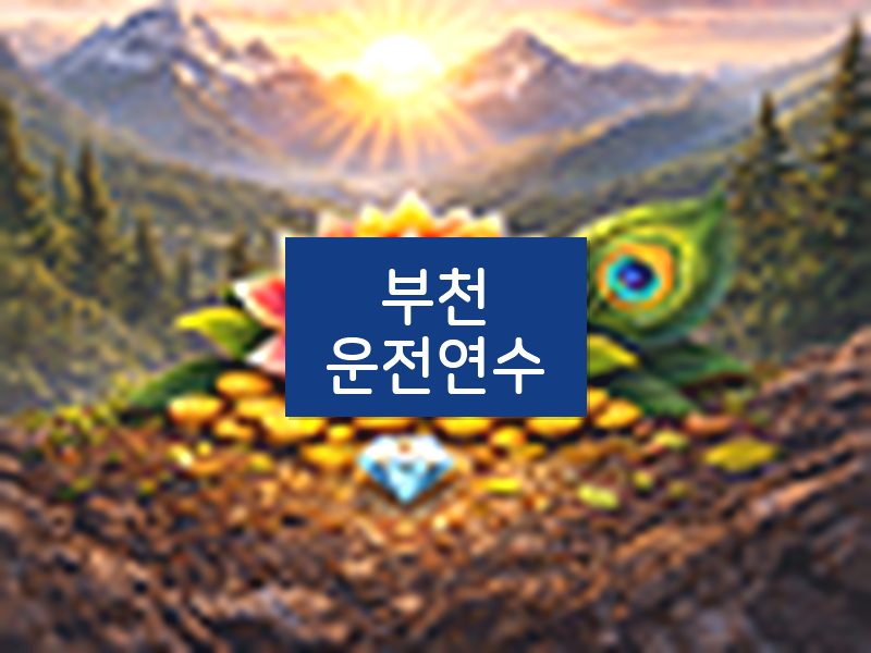 부천운전연수 후기