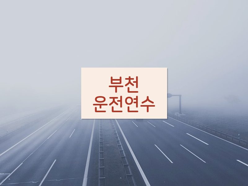 부천운전연수 후기