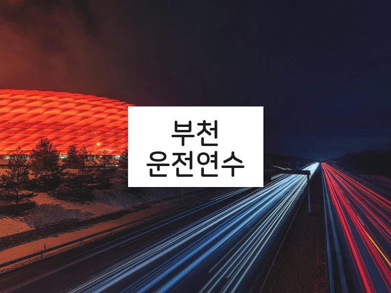부천운전연수 후기