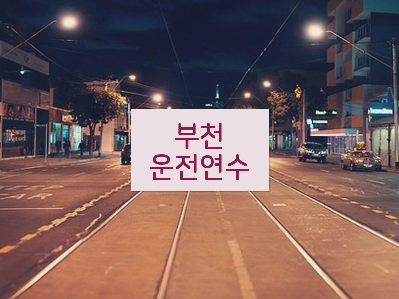 부천운전연수 후기