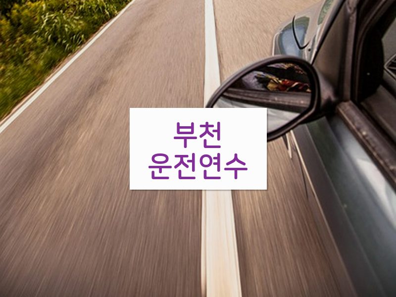 부천운전연수 후기