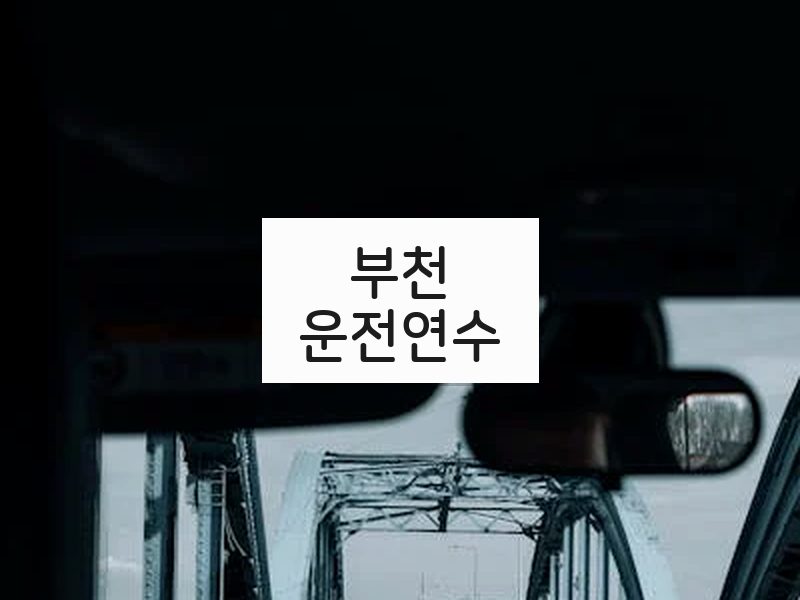 부천운전연수 후기