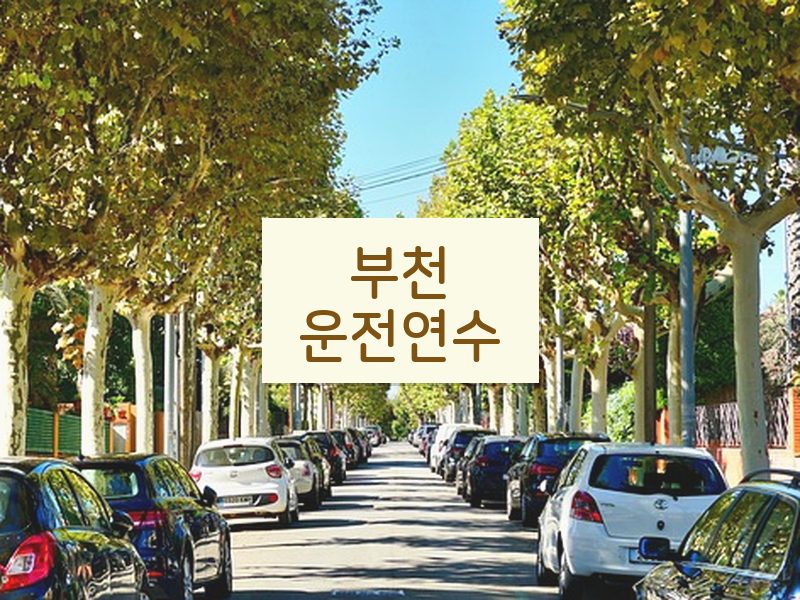 부천운전연수 후기